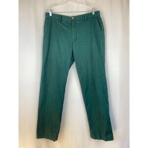 Vineyard Vines Shep & Ian Breaker Pants Chino Green Preppy Stretch 34x30 *Flaw*